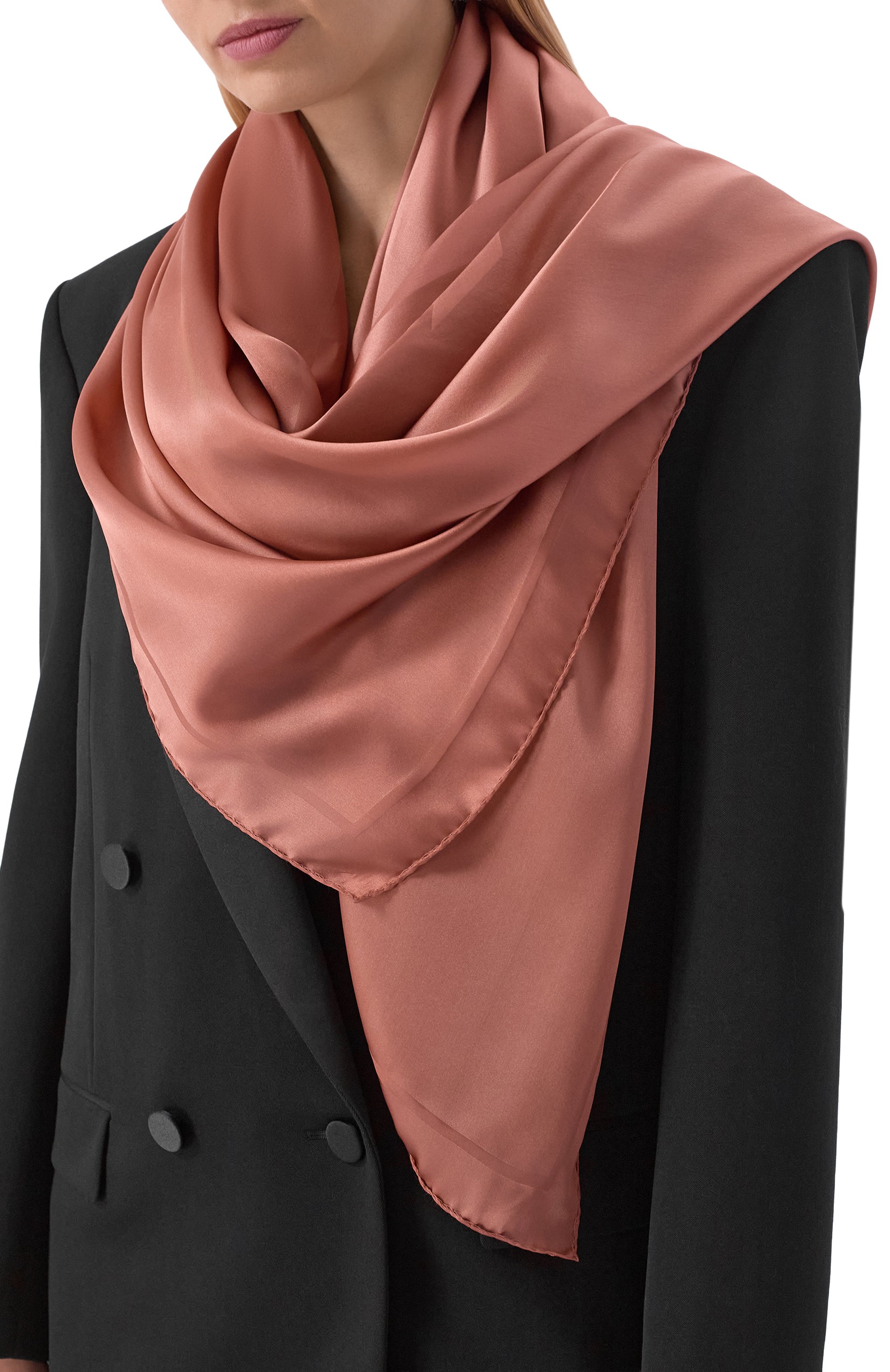 Шелковая шаль SAINT LAURENT, арт. 859915/3Y039, фото 2