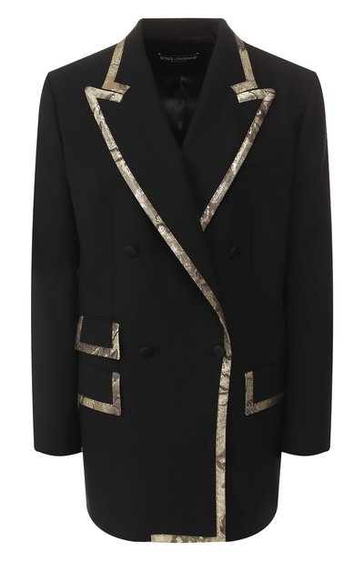 Женский жакет из смеси шерсти и шелка DOLCE & GABBANA, арт. F292RT/FUBAJ
