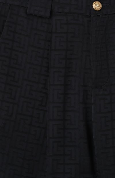 Шорты из вискозы BALMAIN темно-синего цвета по цене 46500 руб., арт. BW6R79, фото 3 Шорты из вискозы BALMAIN, арт. BW6R79, фото 3
