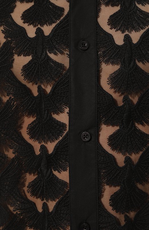 Хлопковая рубашка 3.Paradis Чёрный, фото 5