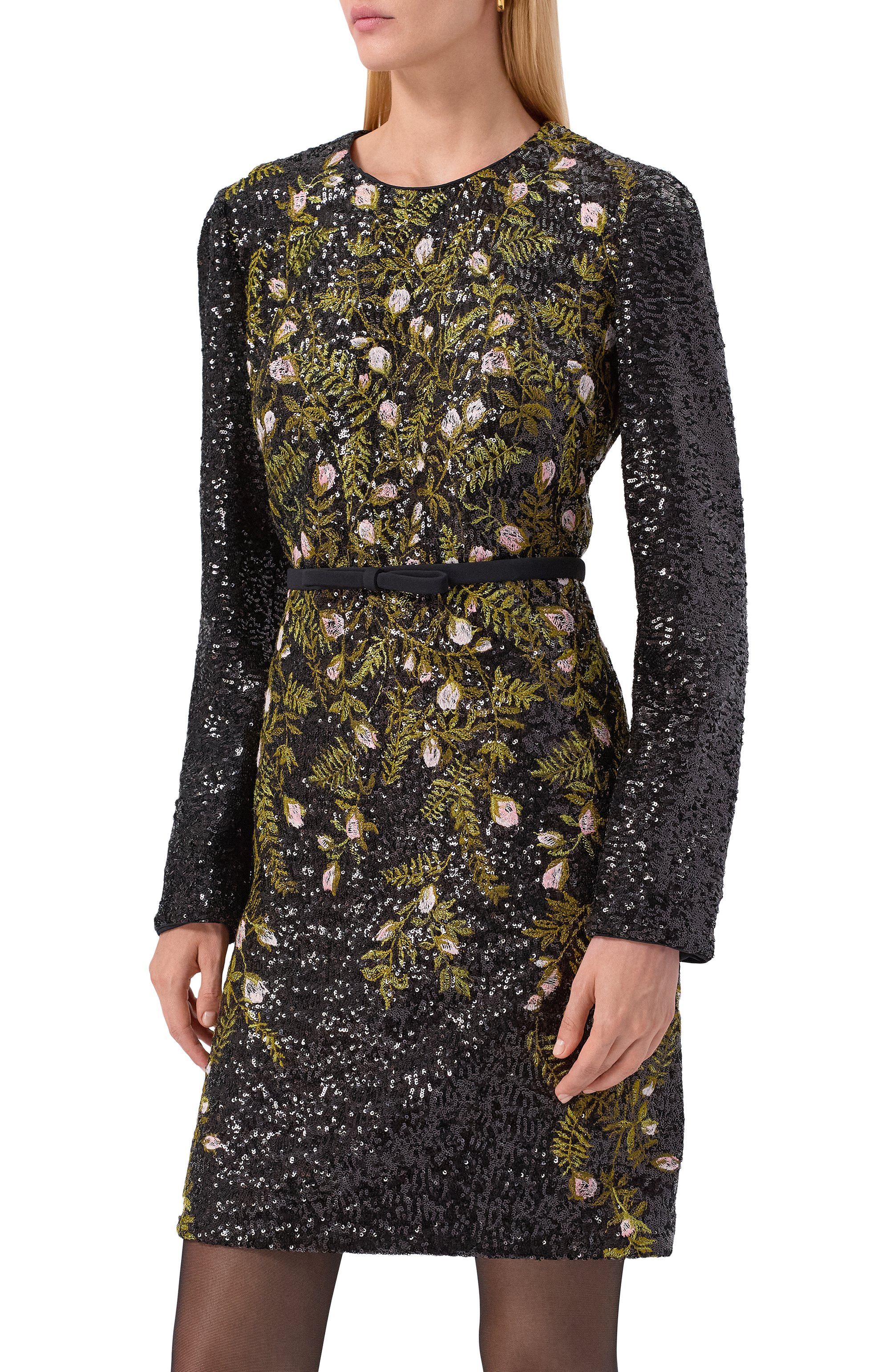 Платье с отделкой пайетками GIAMBATTISTA VALLI, арт. 25FWPVCA5162/39RIC, фото 3