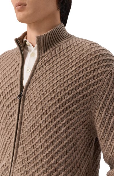 Кашемировый кардиган STEFANO RICCI бежевого цвета по цене 378000 руб., арт. K202023R31/F26392_001, фото 5 Кашемировый кардиган STEFANO RICCI, арт. K202023R31/F26392_001, фото 5