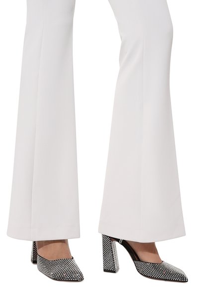 Текстильные туфли charlotte AMINA MUADDI, арт. CHARL0TTE CRYSTAL PUMP 95/SATIN, фото 3