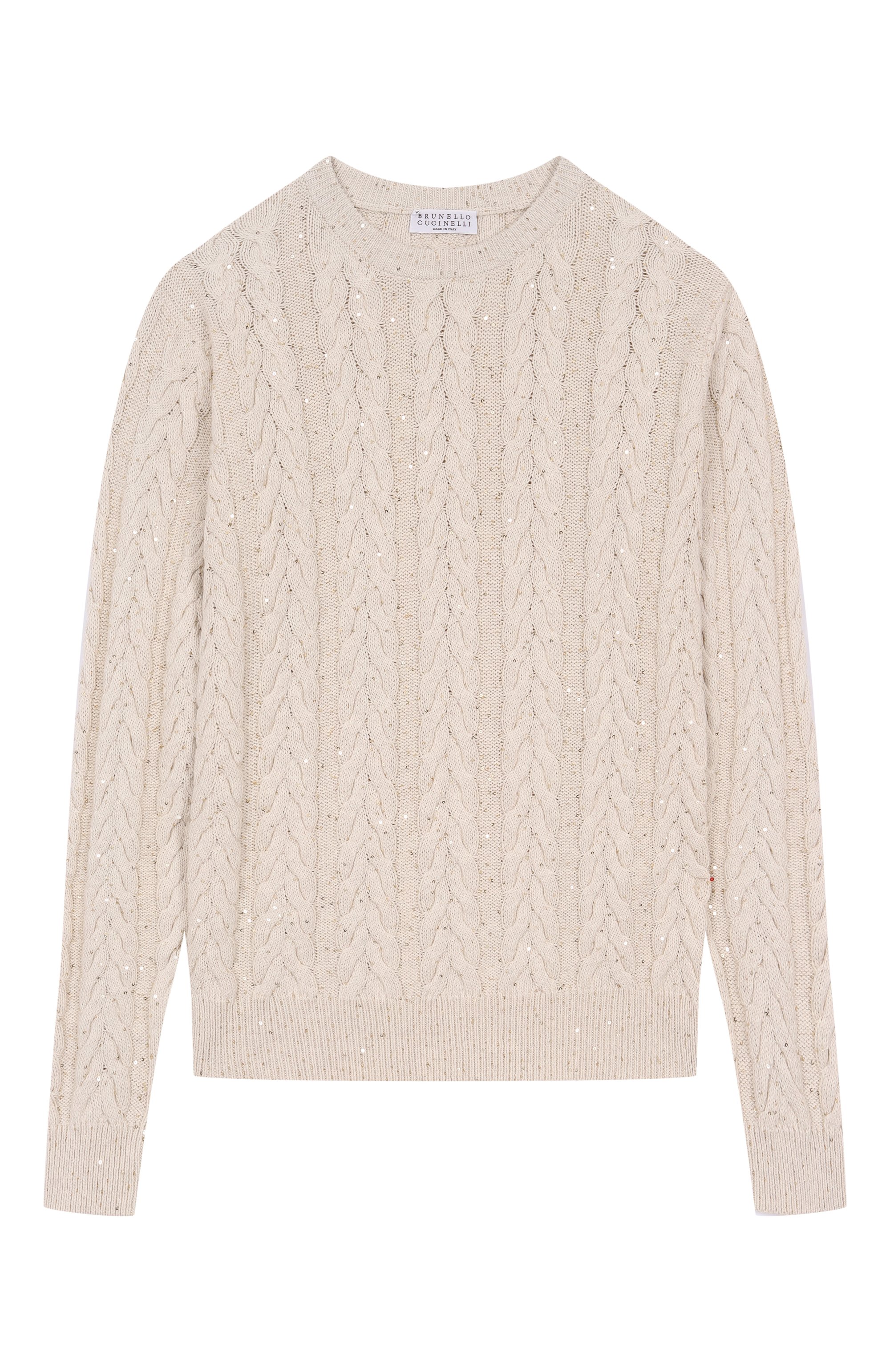Хлопковый пуловер BRUNELLO CUCINELLI, арт. BDVM72200C, фото 1