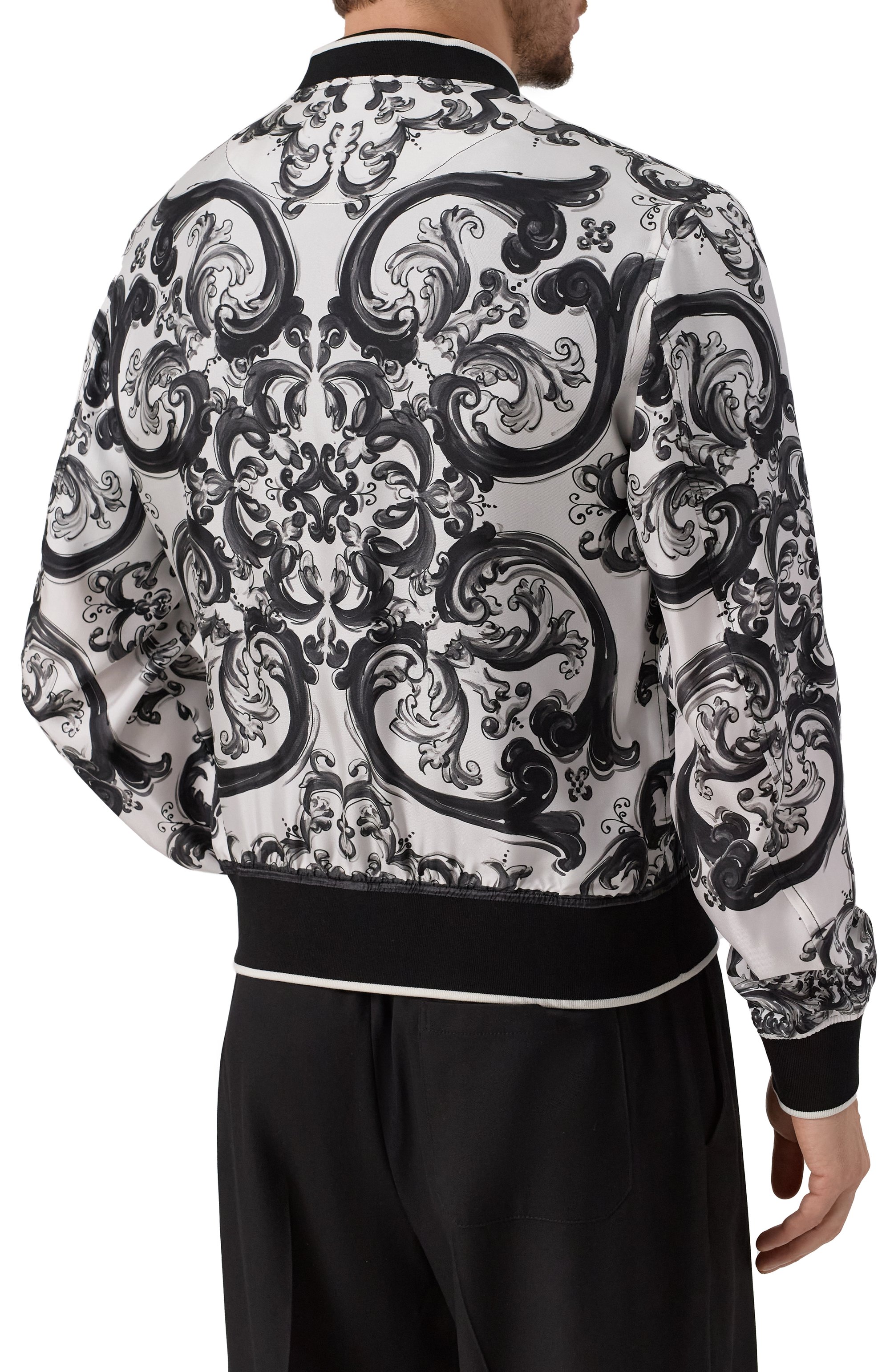 Шелковый бомбер DOLCE & GABBANA, арт. G9BLZT/HI1S6, фото 4