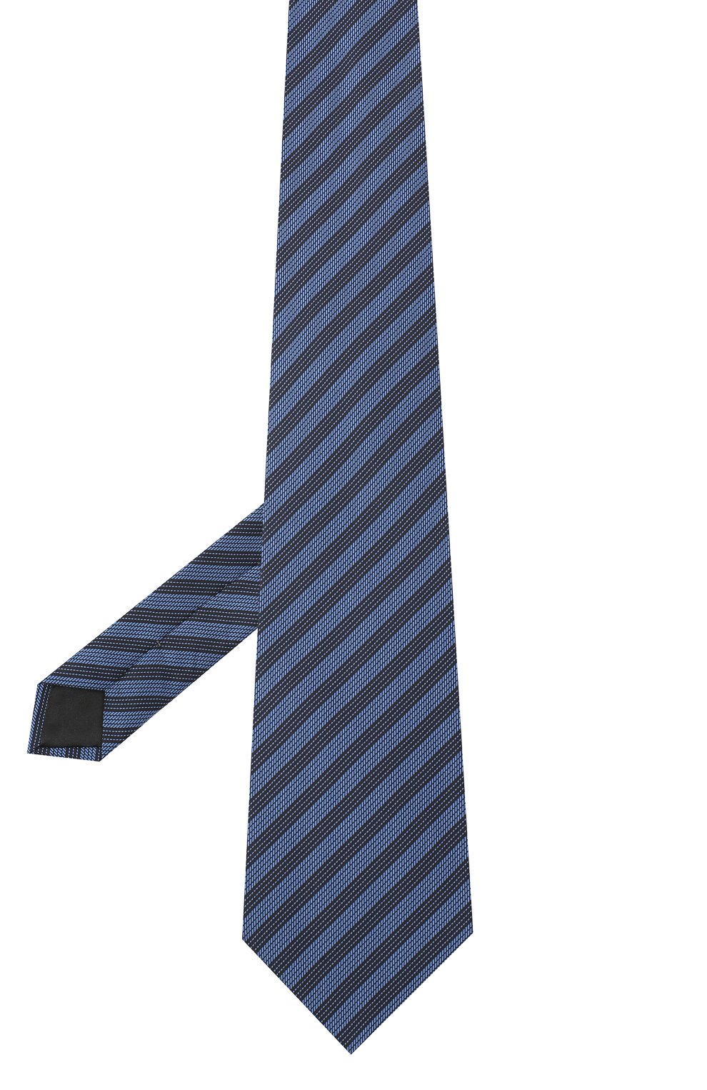 Шелковый галстук LANVIN темно-синего цвета по цене 12600 руб., арт. 3166/TIE, фото 2 Шелковый галстук LANVIN, арт. 3166/TIE, фото 2
