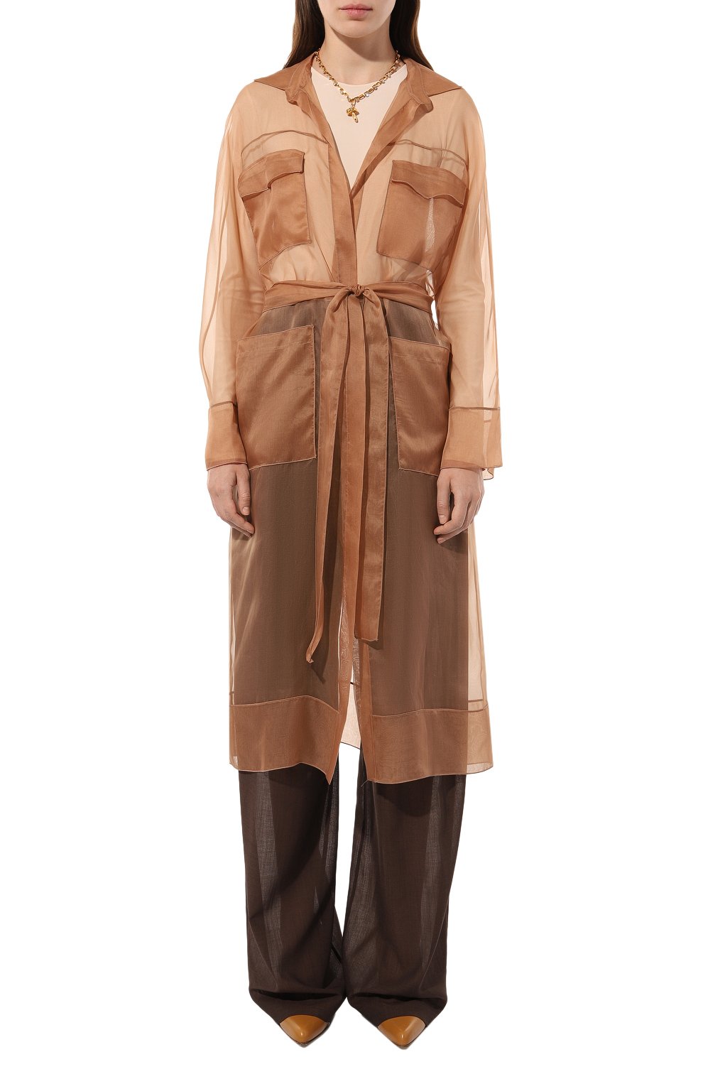 Шелковое пальто ANTONELLI FIRENZE, арт. J7459L/256, фото 3