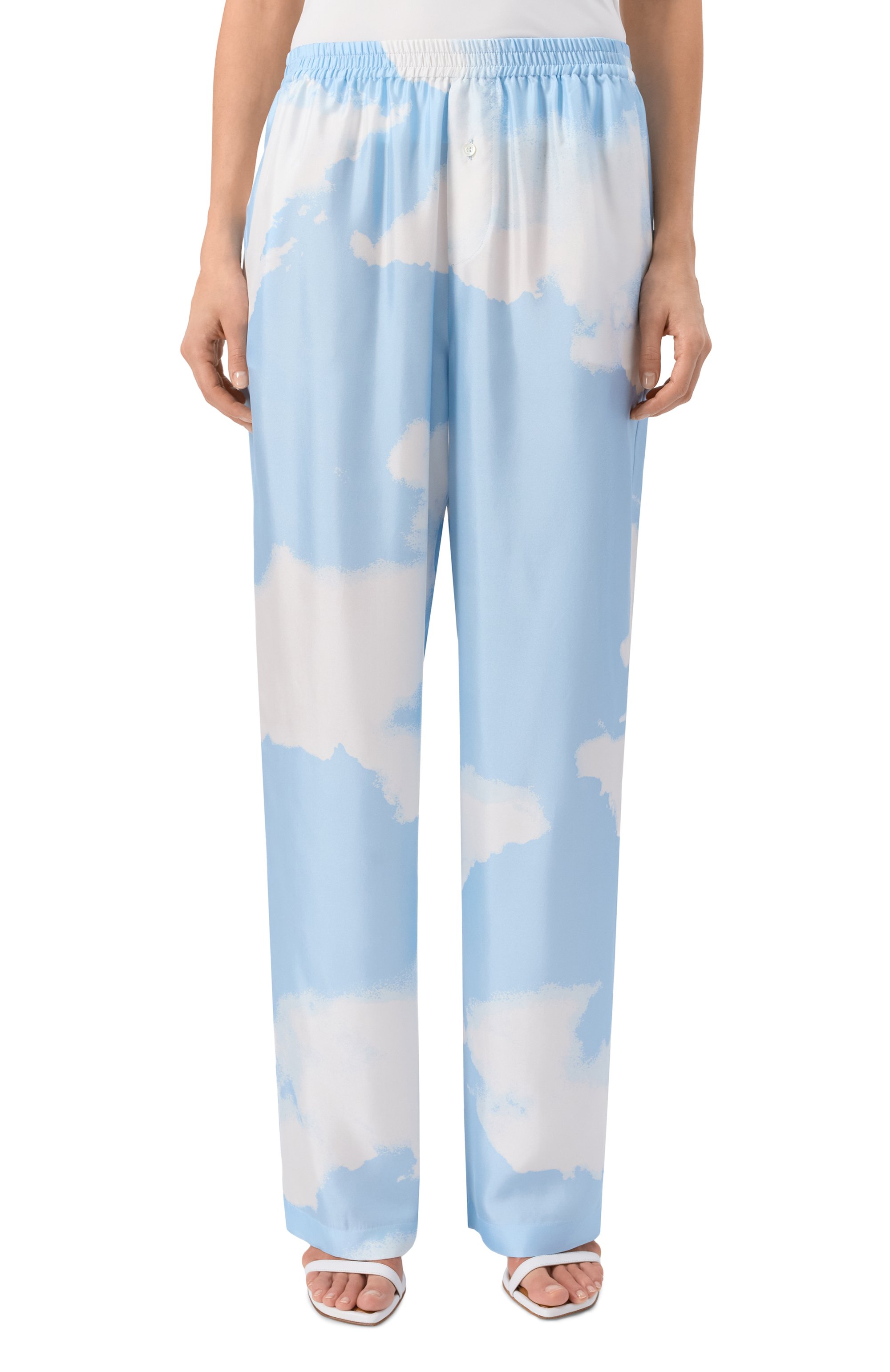 Шелковые брюки MOSCHINO, арт. J0302/5551, фото 3