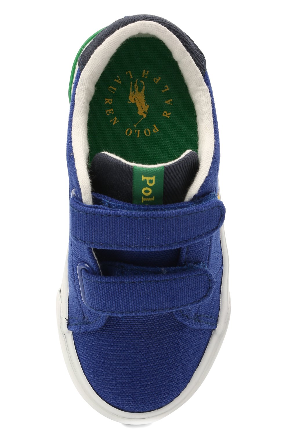 Текстильные кеды POLO RALPH LAUREN синего цвета по цене 6995 руб., арт. 12-RF102976/T0DDLER, фото 4 Текстильные кеды POLO RALPH LAUREN, арт. 12-RF102976/T0DDLER, фото 4