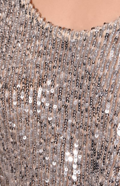 Топ с пайетками IN THE MOOD FOR LOVE серебряного цвета по цене 27700 руб., арт. 0DETTE CR0P T0P S0LID, фото 5 Топ с пайетками IN THE MOOD FOR LOVE, арт. 0DETTE CR0P T0P S0LID, фото 5