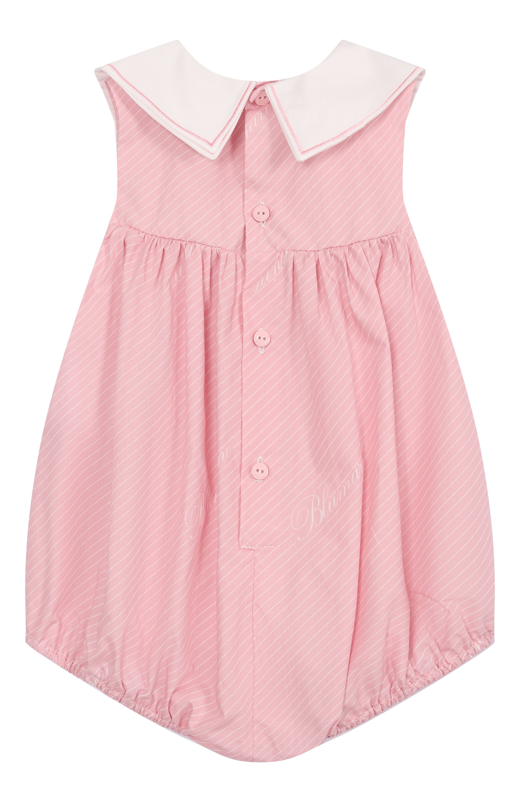 Хлопковый песочник BLUMARINE розового цвета по цене 17550 руб., арт. BNPG001.0.CAB04/12M-24M, фото 2 Хлопковый песочник BLUMARINE, арт. BNPG001.0.CAB04/12M-24M, фото 2