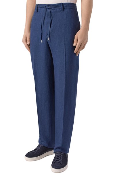 Льняные брюки ANDREA CAMPAGNA, арт. C0VENTSLFSAC/300118, фото 3