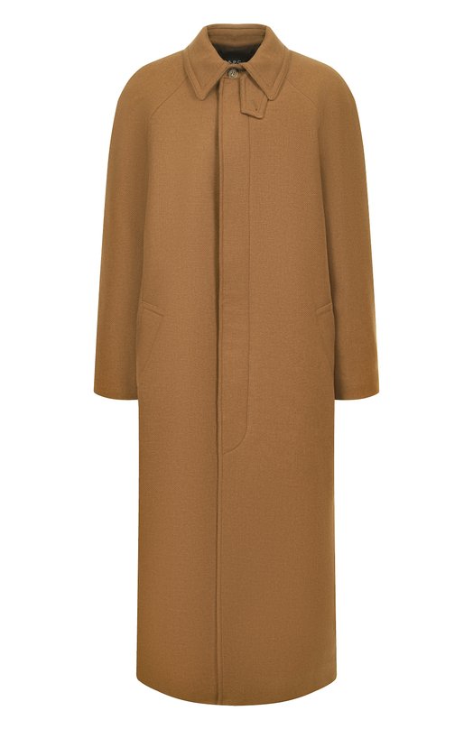 Шерстяное пальто A.P.C. F01533/WVBEB Бежевый F01533/WVBEB