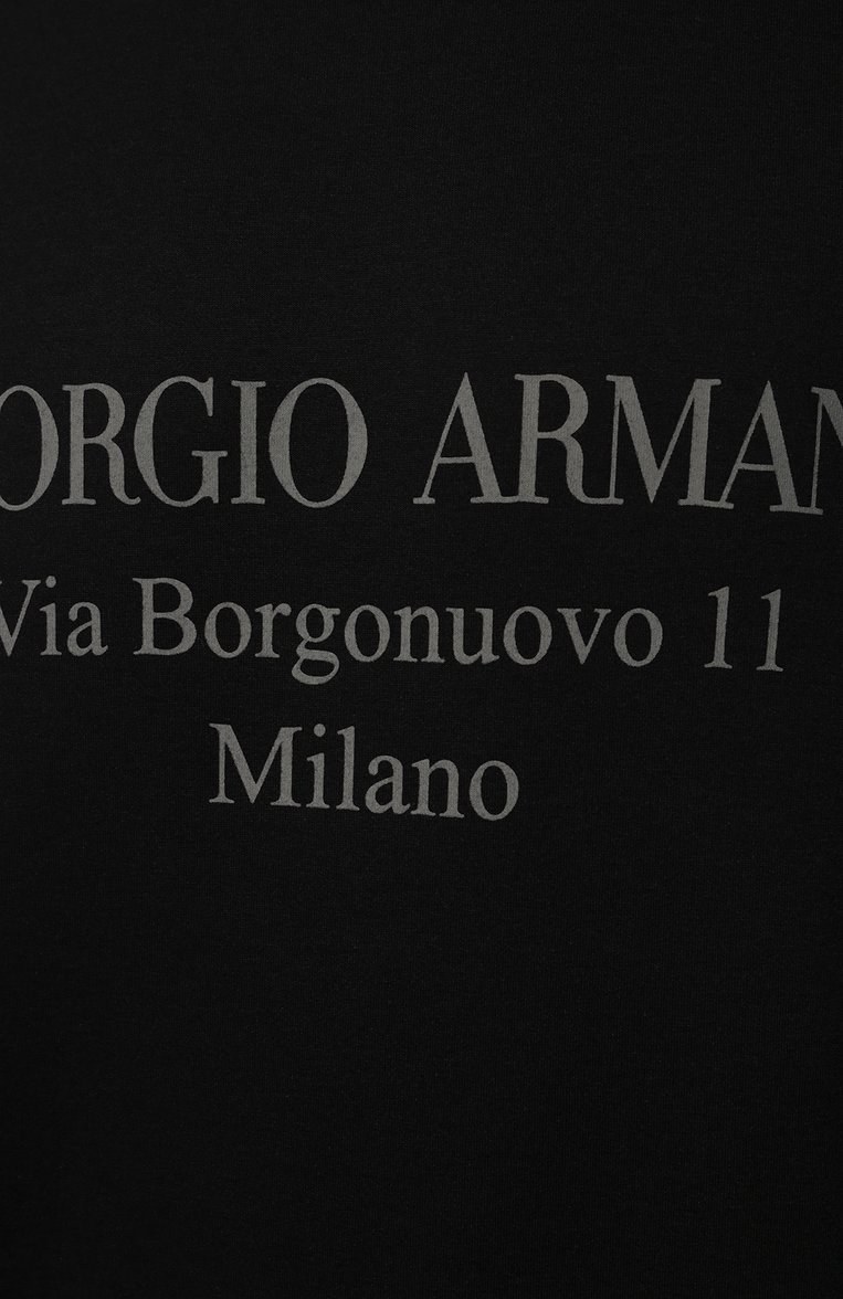 Мужской хлопковый свитшот GIORGIO ARMANI темно-синего цвета, арт. 3GSM81/SJSXZ | Фото 5 (Стили: Кэжуэл; Принт: С принтом; Длина (для топов): Стандартные; Мужское Кросс-КТ: свитшот-одежда; Рукава: Длинные; Материал внешний: Хлопок; Драгоценные камни: Проставлено; Материал сплава: Проставлено)