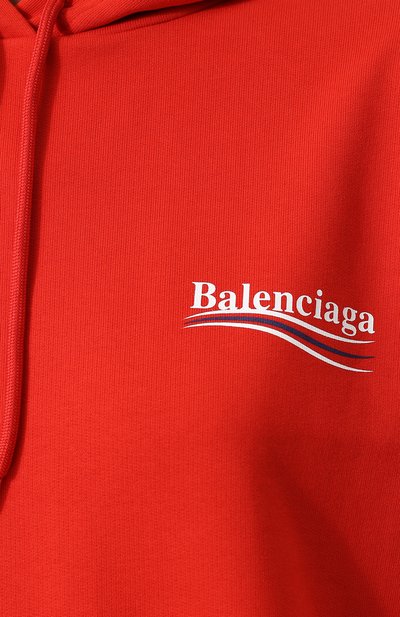 Хлопковая толстовка свободного кроя с капюшоном BALENCIAGA, арт. 528350/TBV14, фото 5