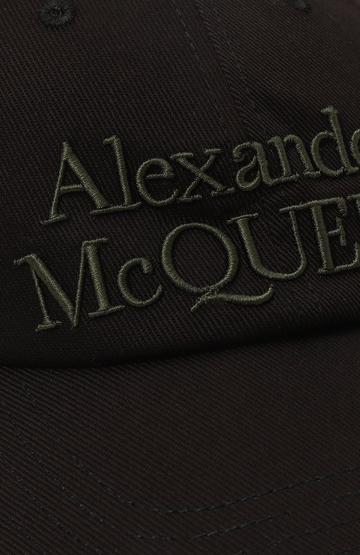 Хлопковая бейсболка Alexander McQueen 688658/4105Q Чёрный  688658/4105Q Фото 4
