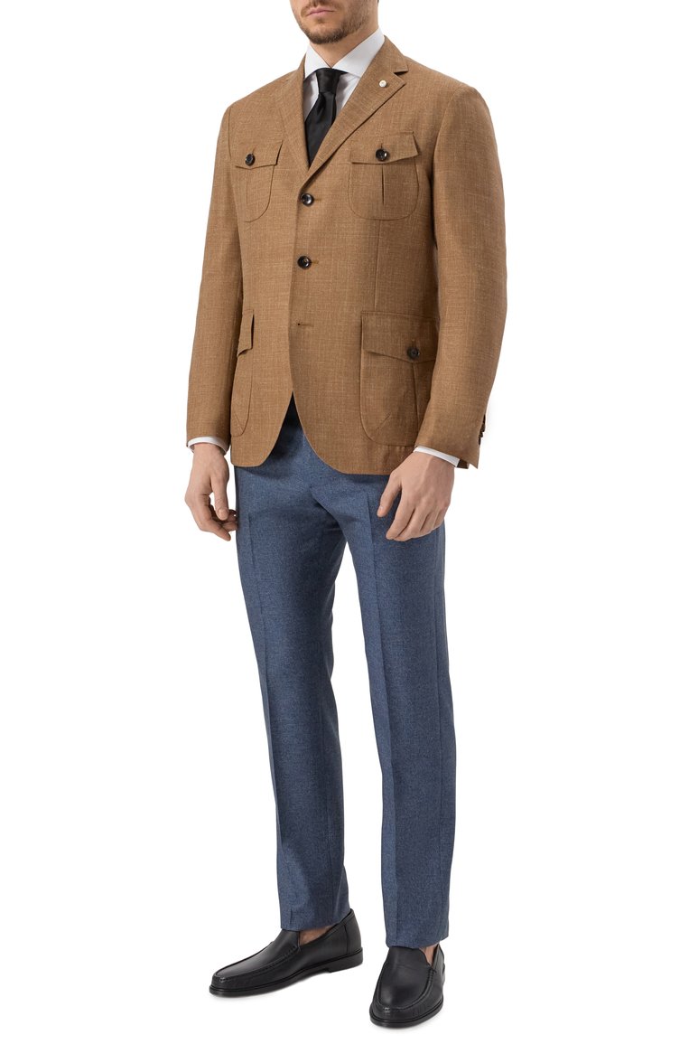 Пиджак из шерсти и шелка LUIGI BIANCHI, арт. 2564/52003, фото 3