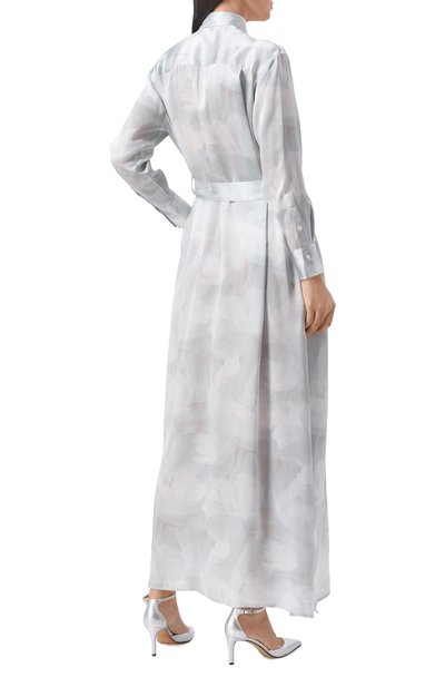 Атласное платье KITON, арт. D47321K0926E02, фото 4