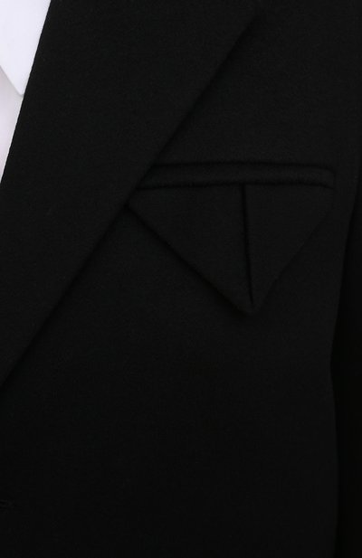 Шерстяное пальто BOTTEGA VENETA черного цвета по цене 420500 руб., арт. 647415/VKM10, фото 5 Шерстяное пальто BOTTEGA VENETA, арт. 647415/VKM10, фото 5