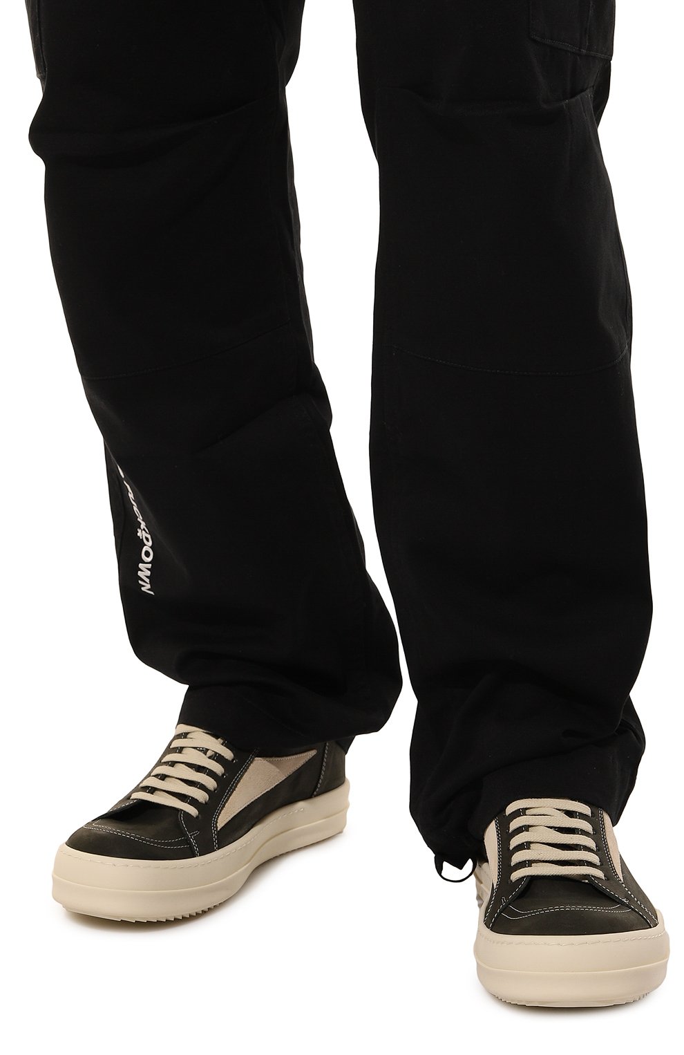 Кеды porterville vintage из ну бука RICK OWENS, арт. RU02D6897/LWNLVS, фото 3