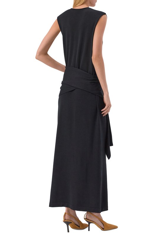 Шерстяное платье Jil Sander J01CT0267/J14828 Чёрный  J01CT0267/J14828 Фото 3