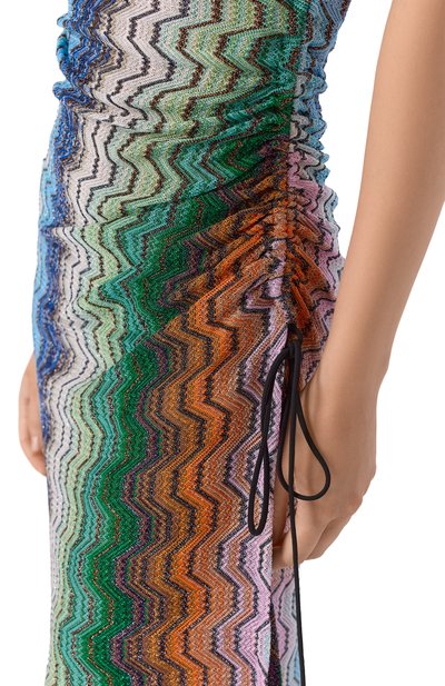 Платье из вискозы MISSONI разноцветного цвета по цене 136000 руб., арт. MC25SQ07/BR015D, фото 4 Платье из вискозы MISSONI, арт. MC25SQ07/BR015D, фото 4