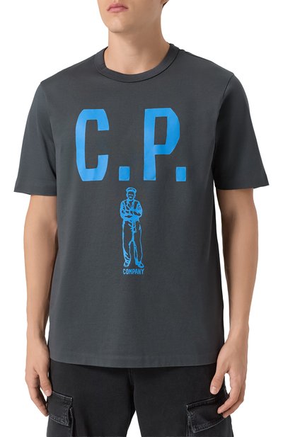 Хлопковая футболка C.P. COMPANY, арт. 19CMTS112A110301W, фото 3