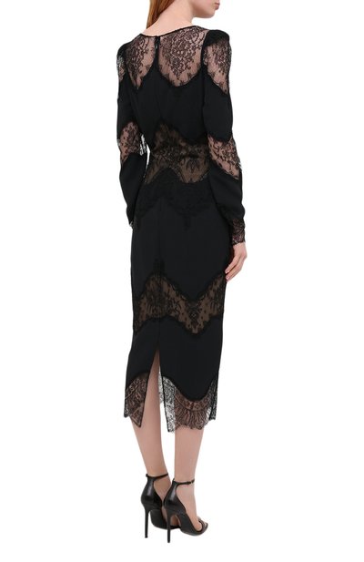 Платье из вискозы ZUHAIR MURAD черного цвета по цене 328000 руб., арт. DRP20013/CRCA007, фото 4 Платье из вискозы ZUHAIR MURAD, арт. DRP20013/CRCA007, фото 4