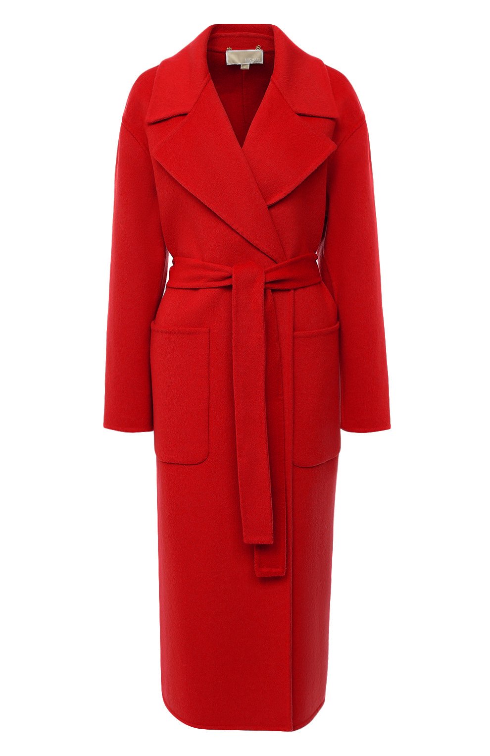 Шерстяное пальто MICHAEL MICHAEL KORS красного цвета по цене 48050 руб., арт. MF02J7PGBX, фото 1 Шерстяное пальто MICHAEL MICHAEL KORS, арт. MF02J7PGBX, фото 1