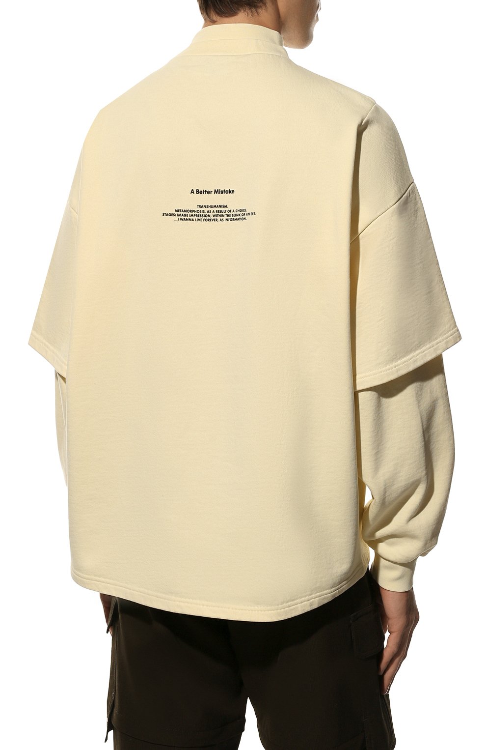 Хлопковый свитшот A BETTER MISTAKE, арт. 02D2TW013 FL004PD, фото 4