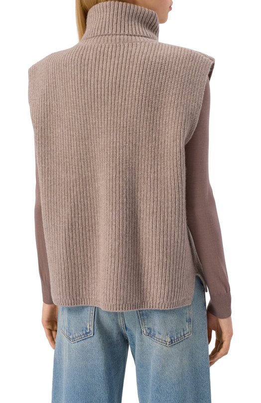 Кашемировый жилет arch4 KNVS20202 Бежевый  KNVS20202 Фото 4