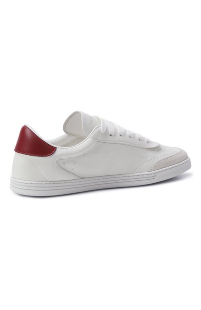 Кожаные кеды saint tropez light DOLCE & GABBANA белого цвета по цене 65350 руб., арт. CK2255/AW339, фото 5 Кожаные кеды saint tropez light DOLCE & GABBANA, арт. CK2255/AW339, фото 5