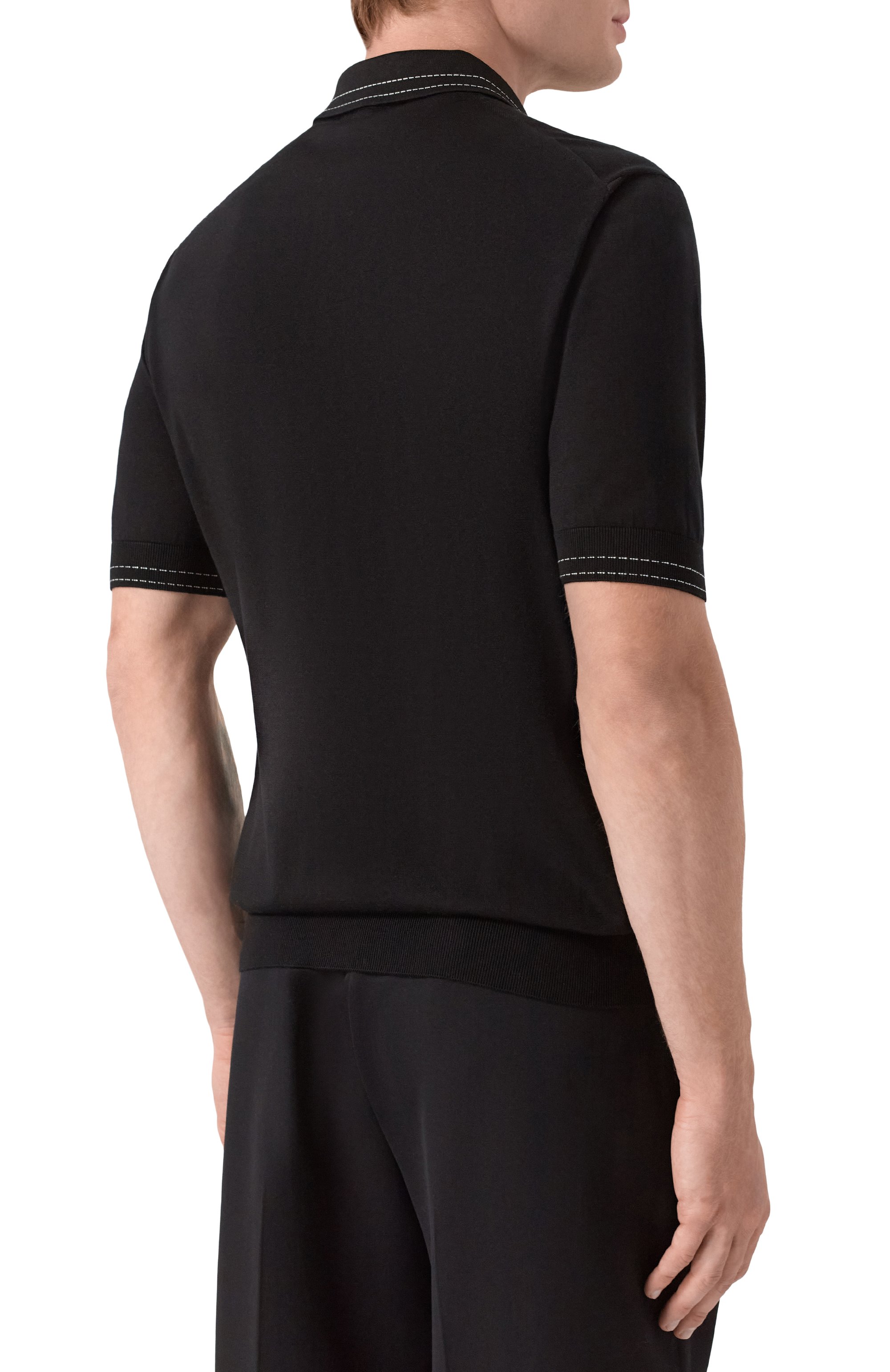 Шелковое поло DOLCE & GABBANA, арт. GXZ02T/JBS0I, фото 4