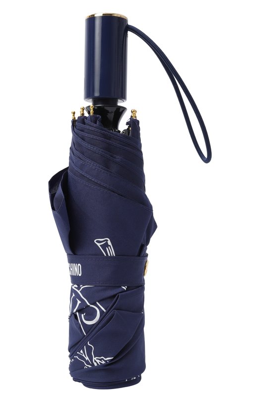 Складной зонт Moschino 8981-0PENCL0SE Синий  8981-0PENCL0SE Фото 3