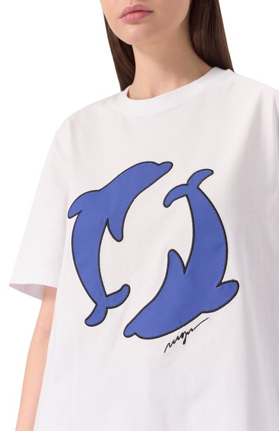 Хлопковая футболка MSGM, арт. 3840MM125/257002, фото 5