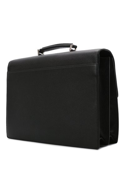 Кожаный портфель KITON черного цвета по цене 215500 руб., арт. UBWALLN00126, фото 3 Кожаный портфель KITON, арт. UBWALLN00126, фото 3