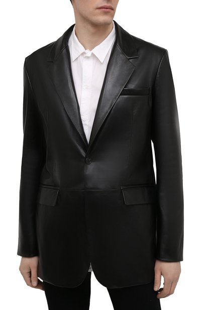 Кожаный пиджак ACNE STUDIOS, арт. B70090, фото 3