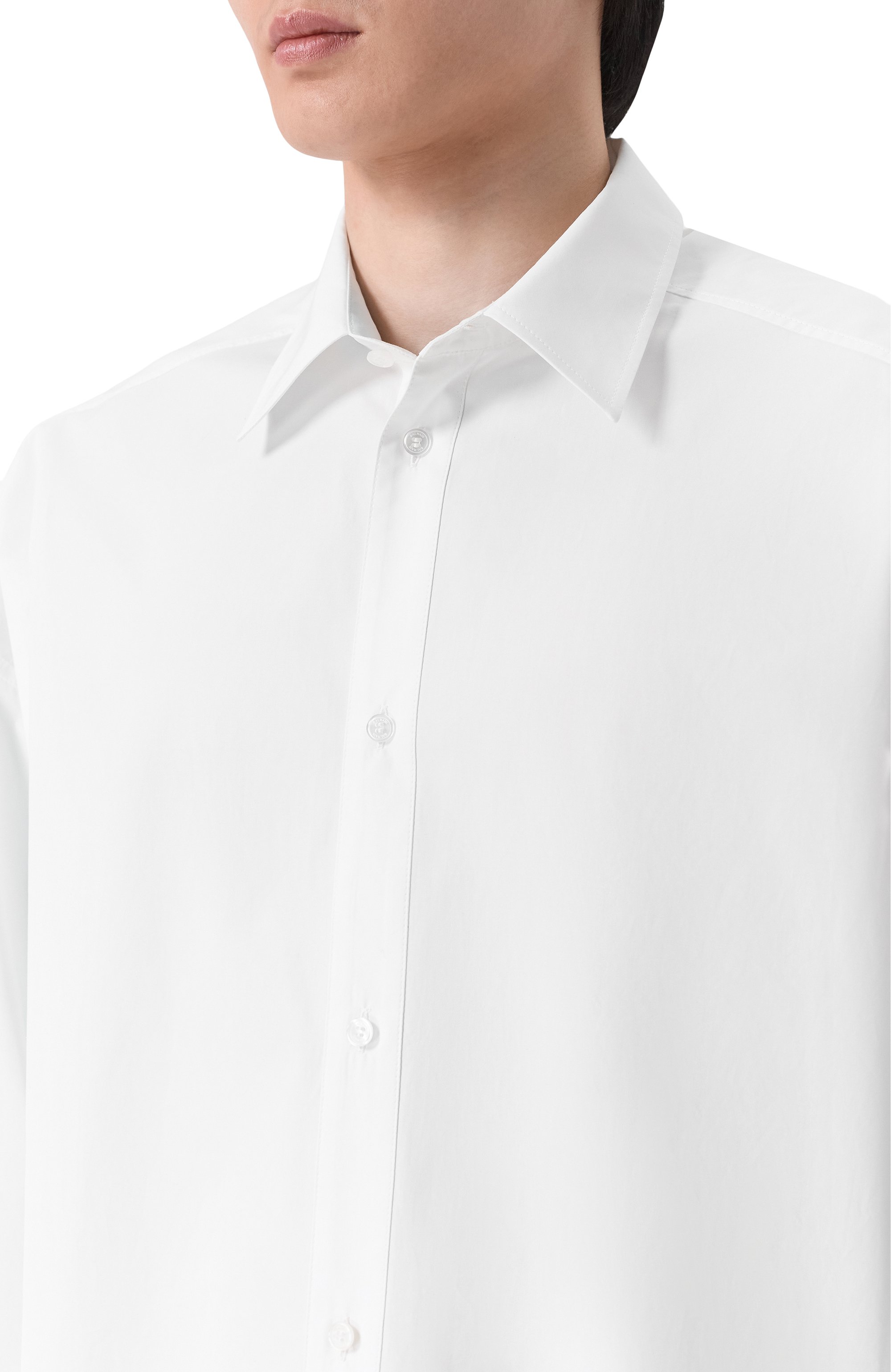 Хлопковая рубашка BALMAIN, арт. GH1HS500/CG39, фото 5