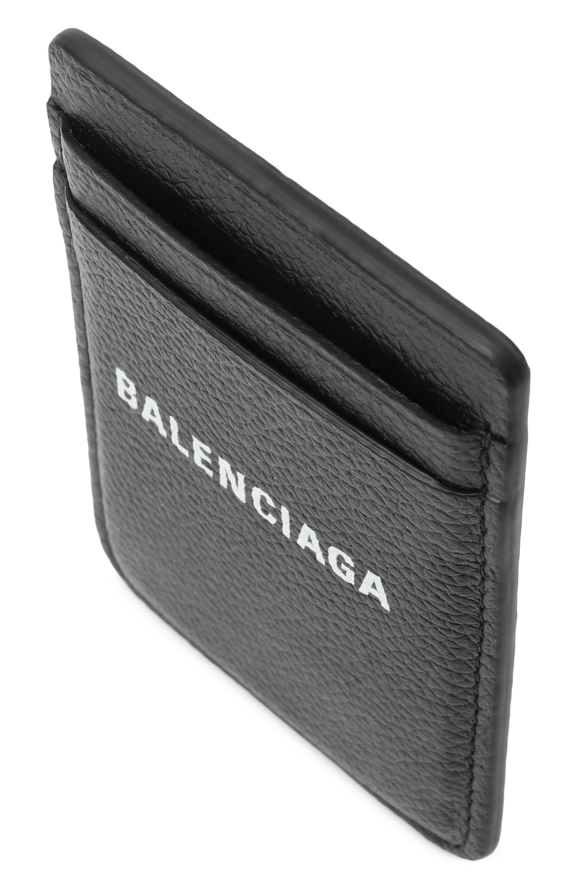 Кожаный футляр для кредитных карт BALENCIAGA черного цвета по цене 28950 руб., арт. 675835/2AAYH, фото 3 Кожаный футляр для кредитных карт BALENCIAGA, арт. 675835/2AAYH, фото 3