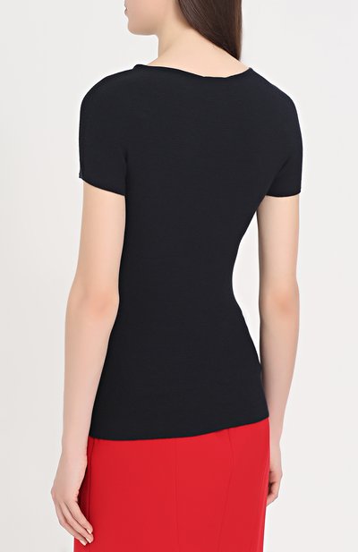 Топ GIORGIO ARMANI темно-синего цвета по цене 54200 руб., арт. 3YAM32/AM05Z, фото 4 Топ GIORGIO ARMANI, арт. 3YAM32/AM05Z, фото 4