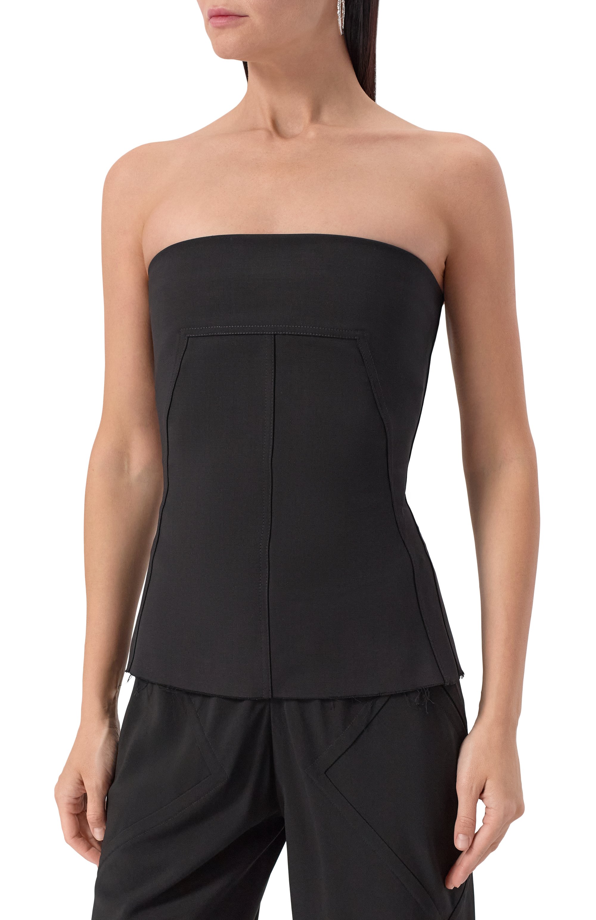 Шерстяной топ-корсет RICK OWENS, арт. RP02E4127/WST, фото 3