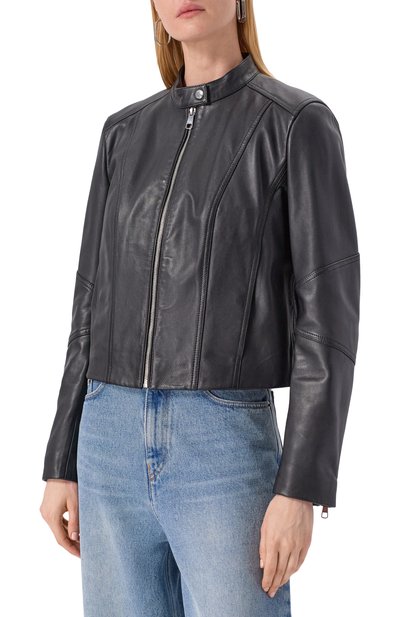 Кожаная куртка BOSS ORANGE, арт. 50545625, фото 3