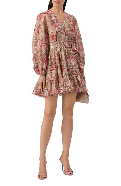 Хлопковое платье ZIMMERMANN разноцветного цвета по цене 184000 руб., арт. 2449DRS263, фото 2 Хлопковое платье ZIMMERMANN, арт. 2449DRS263, фото 2