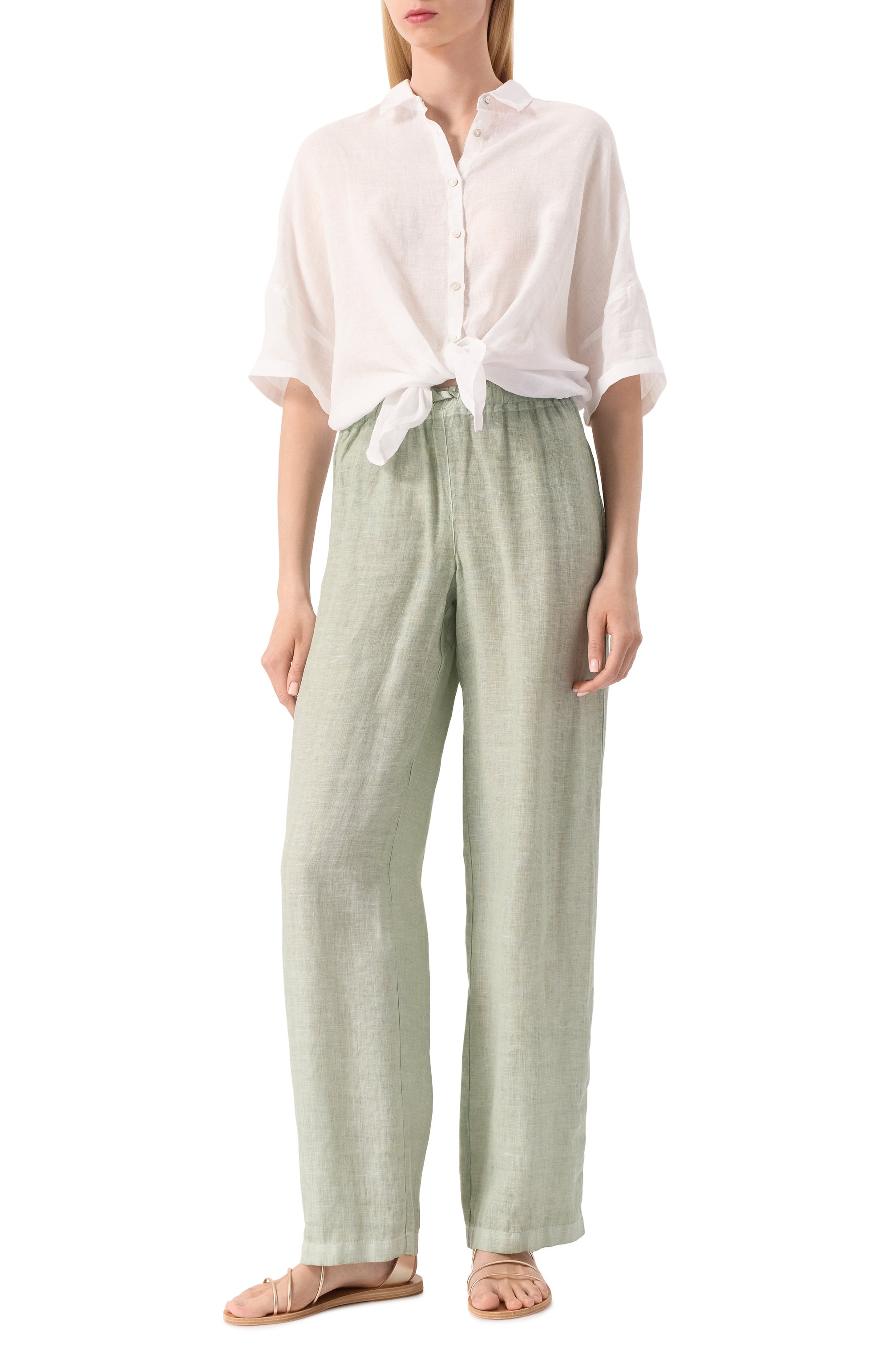 Льняные брюки 120% LINO, арт. 32ALIW2145/0000115, фото 2