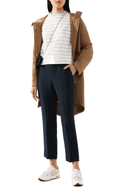 Хлопковый лонгслив LORO PIANA голубого цвета по цене 47500 руб., арт. FAI5043, фото 2 Хлопковый лонгслив LORO PIANA, арт. FAI5043, фото 2