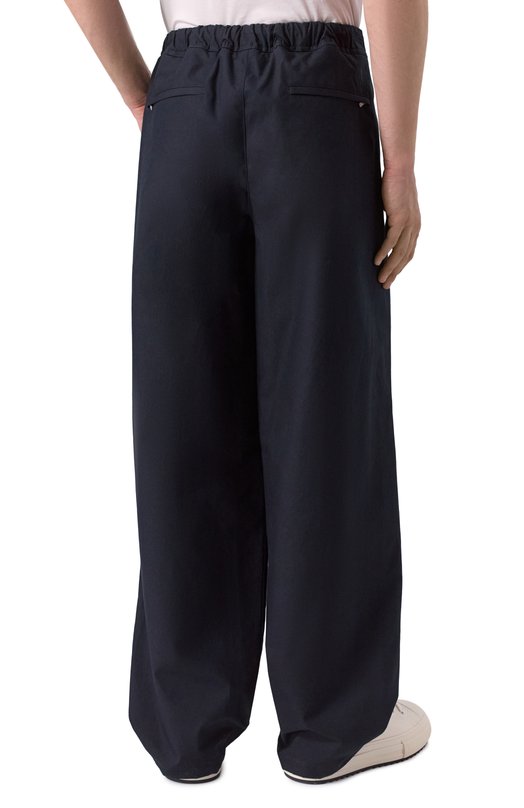 Хлопковые брюки Jil Sander J47KA0268-J45296 Синий  J47KA0268-J45296 Фото 4