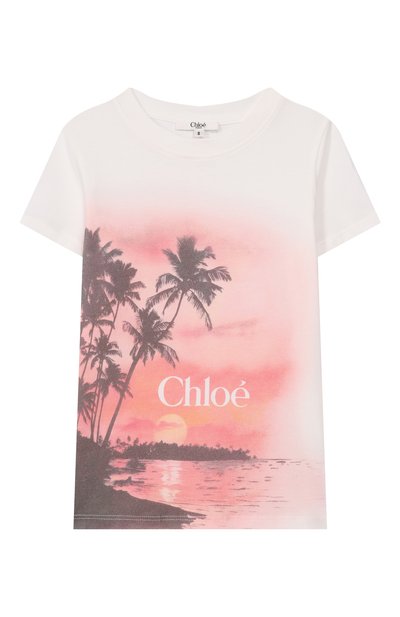 Хлопковая футболка CHLOÉ, арт. C20855