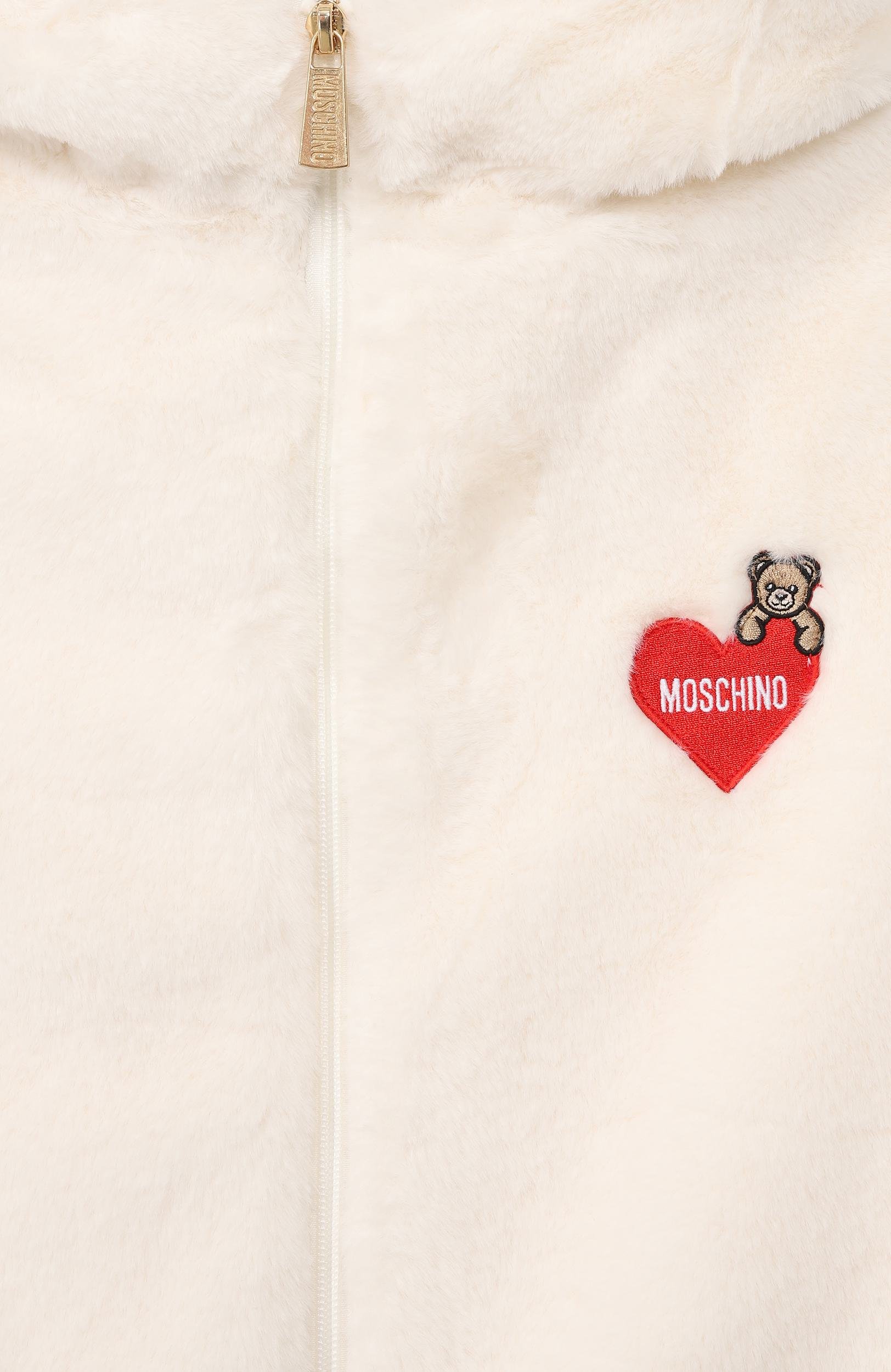 Жилет из экомеха MOSCHINO, арт. HDS059/LIA02_001, фото 3