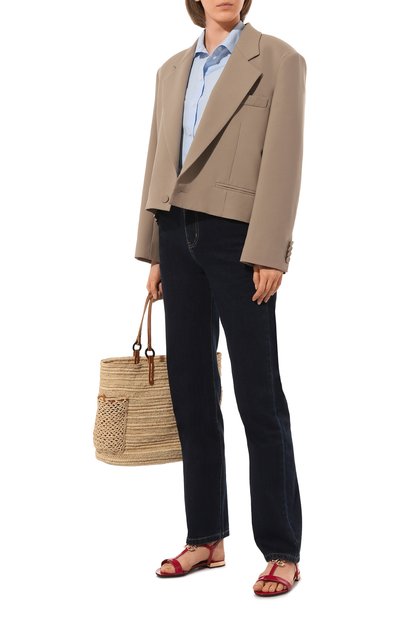 Кожаные сандалии DOLCE & GABBANA, арт. CQ0487/A1037, фото 2