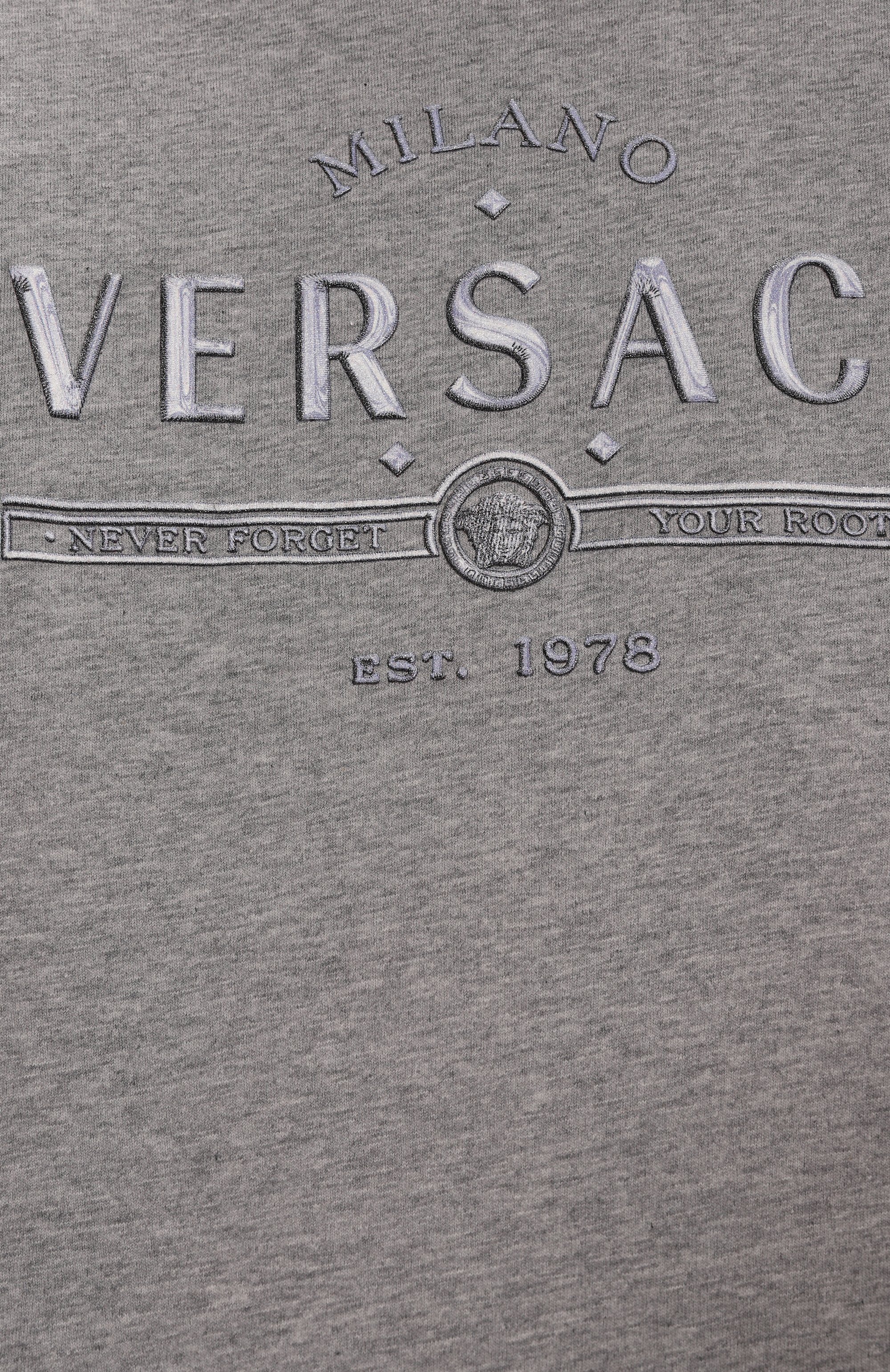 Хлопковая футболка VERSACE, арт. 1018293/1A13085/4A-6A, фото 3